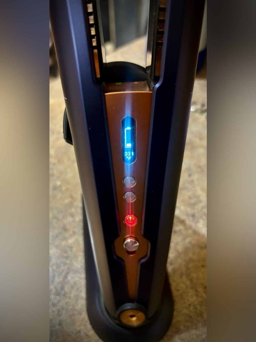 Dyson Corrale Cordless Hair Straightener Prussian Blue/Copper Display Stand - Picture 2 of 9